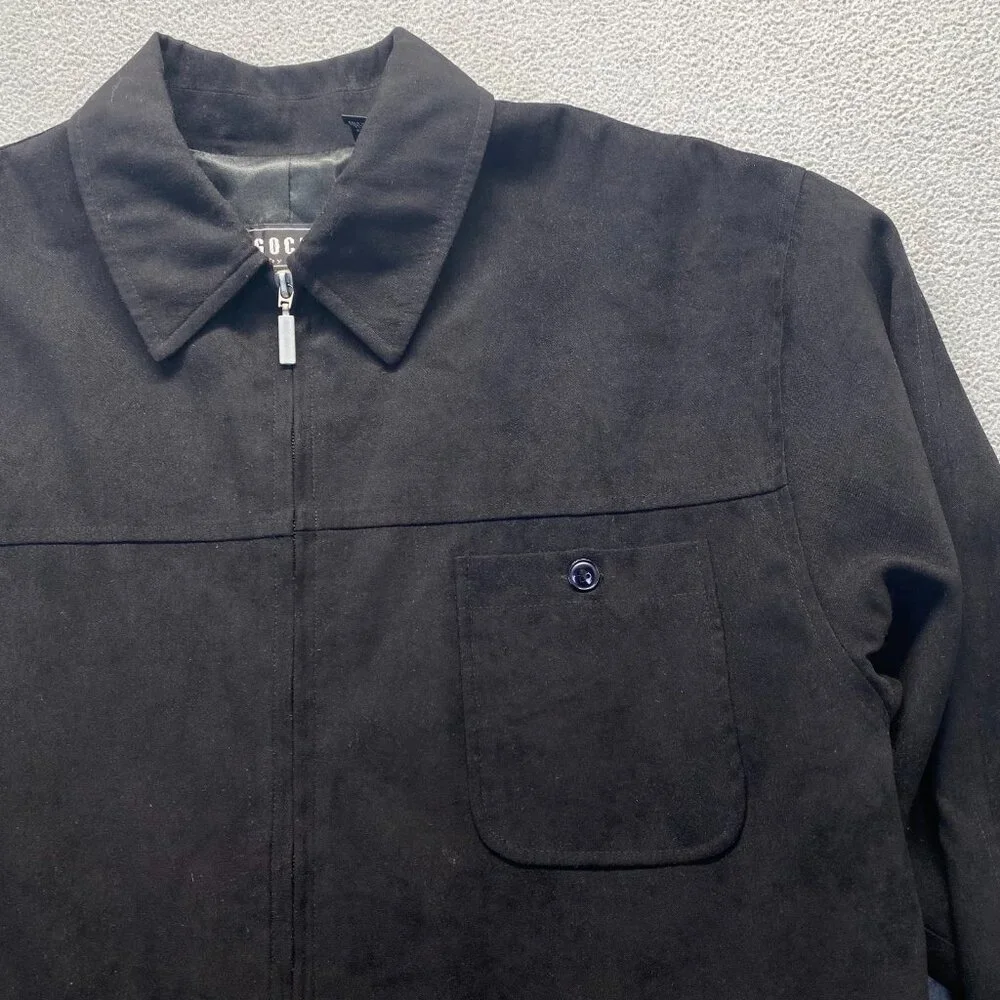 Gochu by KBB‎ Shirt Mens Size XL Black Utility Workwear Pockets Zipper
